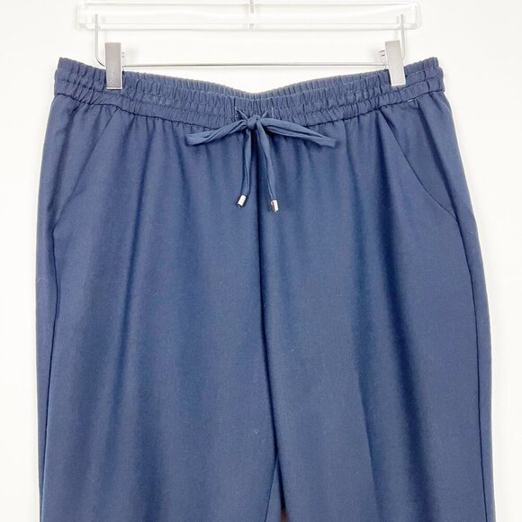 Roz & Ali Career Wear Pant Business Casual Trouser Tapered Leg Navy Blue Size 12 - Picture 2 of 15